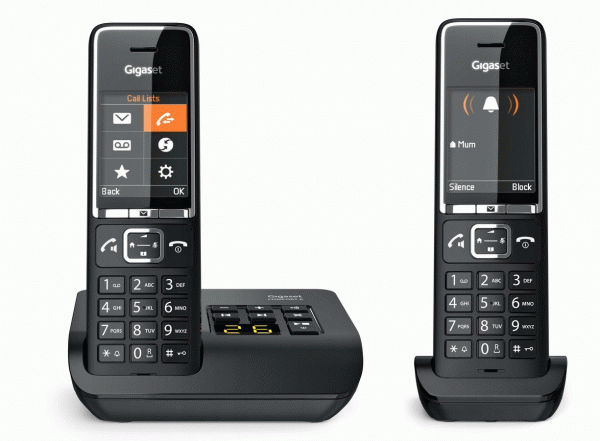 Gigaset Comfort 550A DUO RUS Black (2 трубки в комплекте) АОН автоответчик