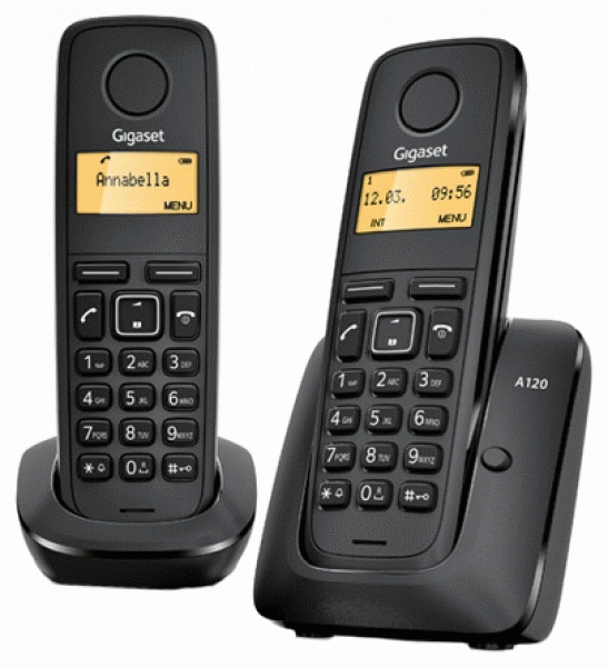 Siemens Gigaset A120 Duo черный