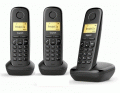 Gigaset A170 Trio (3 трубки в комплекте) черный