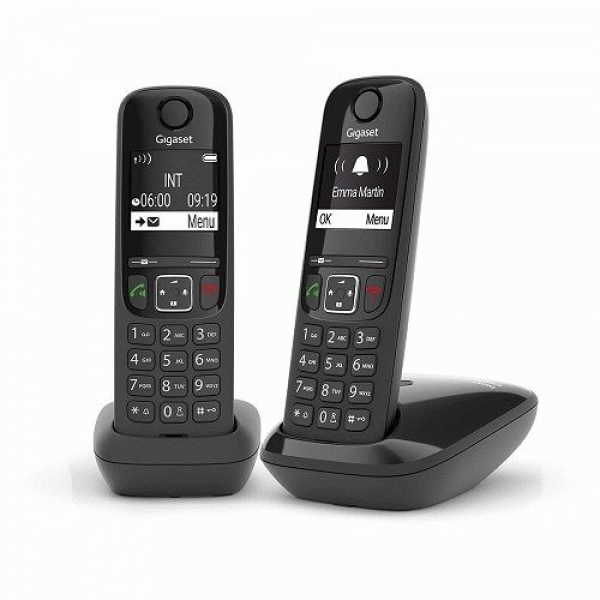 Gigaset AS690 DUO RUS Black (2 шт трубки в комплекте) АОН (L36852-H2816-S301)