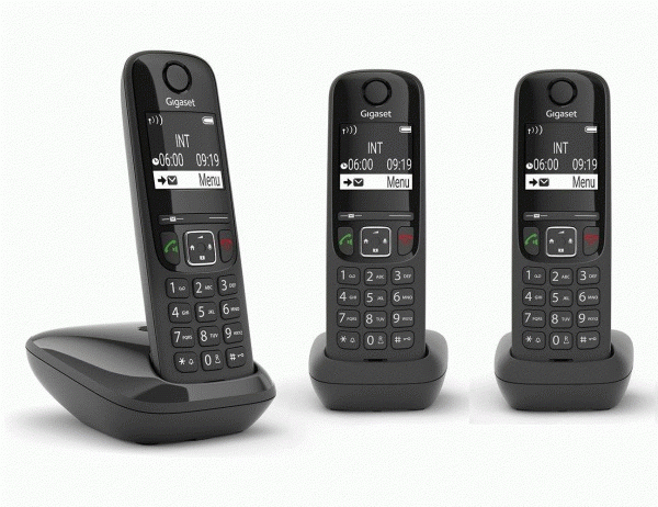 Gigaset AS690 Trio RUS Black (3 трубки в комплекте)