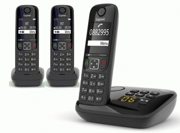 Gigaset AS690A Trio RUS Black черный
