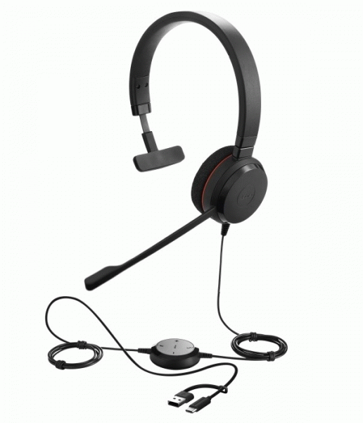 Jabra EVOLVE 20 Mono MS USB C/A adapter (4993-823-169)