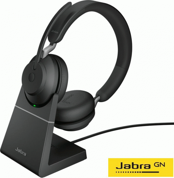 Jabra Evolve2 65 Link380a UC Stereo Stand Black (26599-989-989)