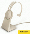 Jabra Evolve2 65 Link380c MS Mono Beige Stand(26599-899-888)