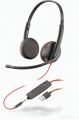 Plantronics BlackWire C3225 Stereo, 3.5mm, USB-C/A adapter (PN: 8X229A6)