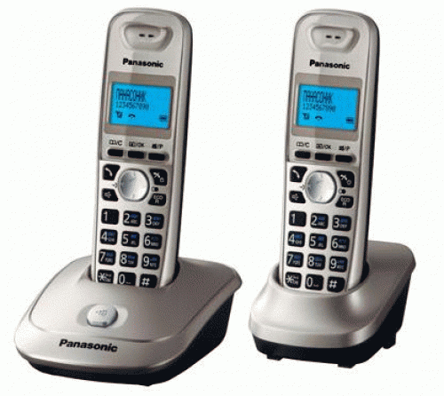 Panasonic KX-TG2512RUN, платиновый
