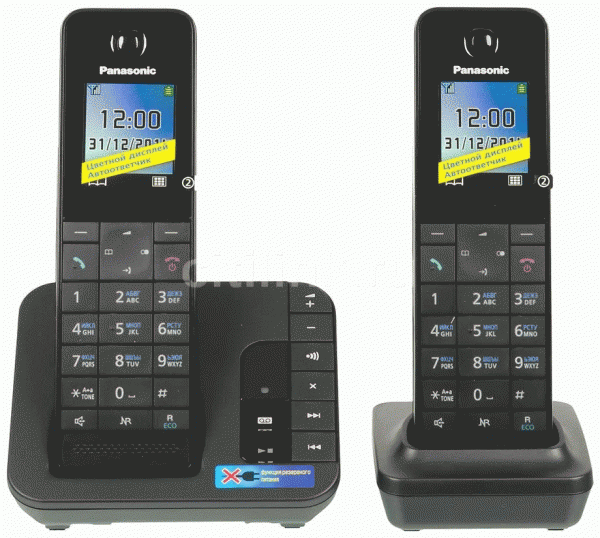 Радиотелефон Panasonic KX-TGH222RUB черный