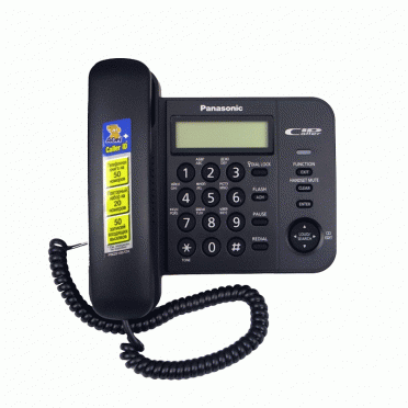 Panasonic KX-TS2356 RUB проводной телефон с АОН черный
