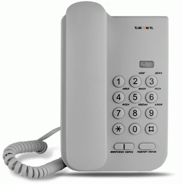 teXet TX-212 светло-серый
