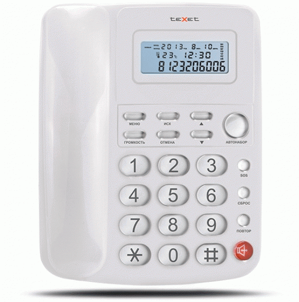teXet TX-250 белый